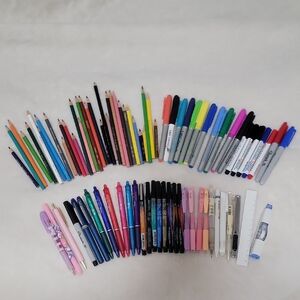Assorted Pen, Sharpie Markers, Ruler, Eraser, Pencil, Correction Tape/ White Out